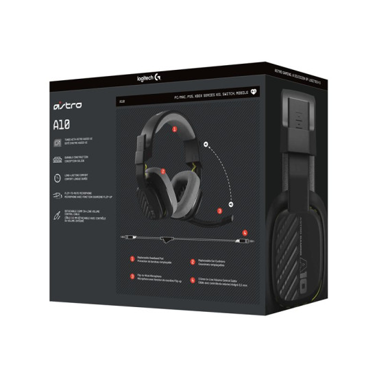 AURICULARES CON MICROFONO LOGITECH A10 ASTRO Auriculares