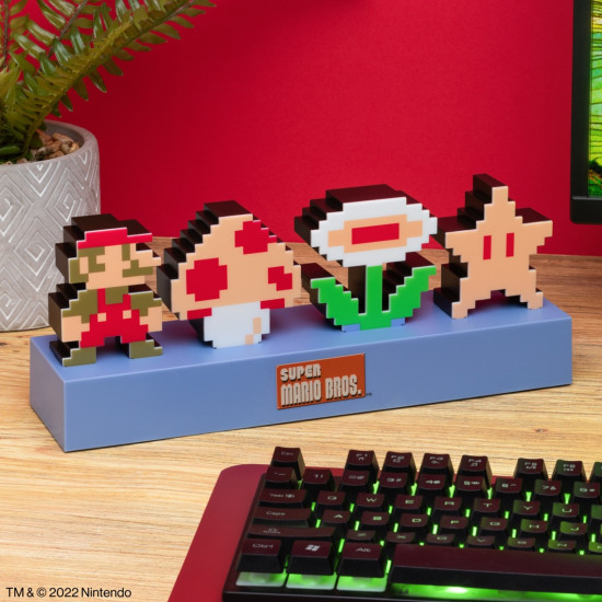 LÁMPARA PALADONE SUPER MARIO ICONS LIGHT Lampara merchandising LÁMPARA PALADONE SUPER MARIO ICONS LIGHT Lampara merchandising
