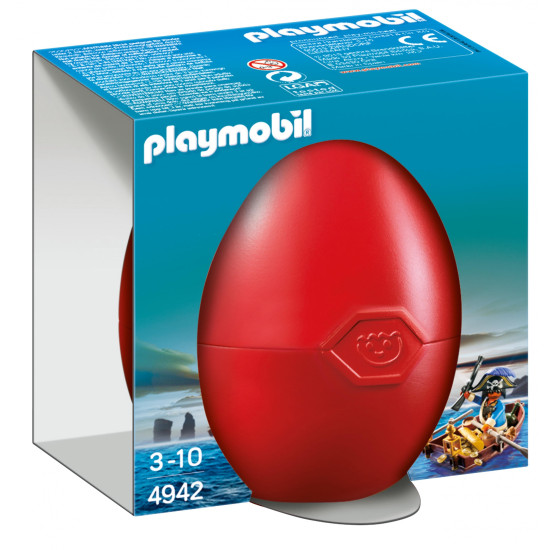 PLAYMOBIL HUEVO PIRATA CON BOTE Playmobils PLAYMOBIL HUEVO PIRATA CON BOTE Playmobils