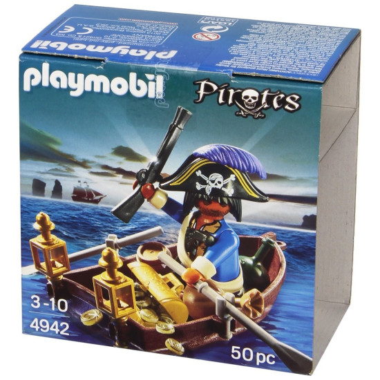 PLAYMOBIL HUEVO PIRATA CON BOTE Playmobils PLAYMOBIL HUEVO PIRATA CON BOTE Playmobils