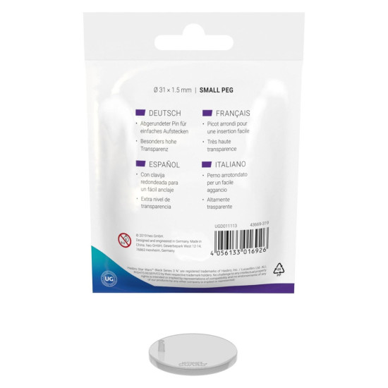 SOPORTES FIGURAS ULTIMATE GUARD SMALL PEG Accesorios cartas coleccionables SOPORTES FIGURAS ULTIMATE GUARD SMALL PEG Accesorios cartas coleccionables