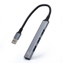 HUB SLIM EWENT 4 PUERTOS USB