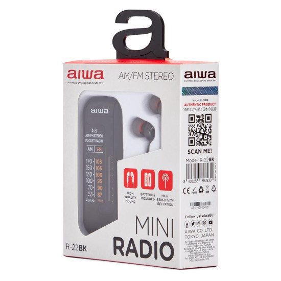 RADIO BOLSILLO AIWA MINI POCKET RADIO Radio radio despertador RADIO BOLSILLO AIWA MINI POCKET RADIO Radio radio despertador