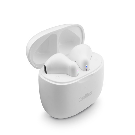 AURICULARES COOLBOX TWS - 01 MANOS LIBRES BLANCOS Auriculares