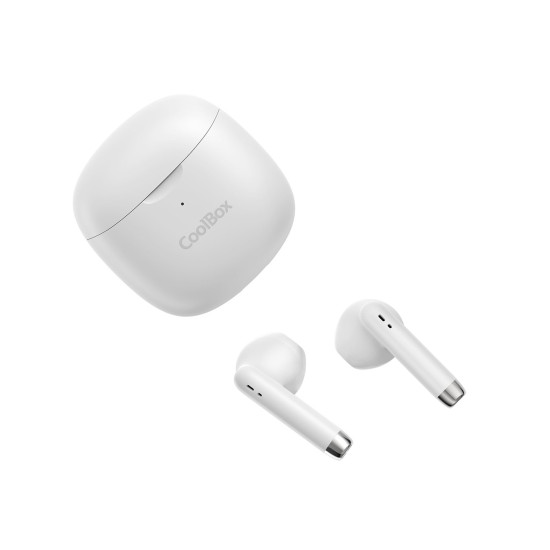 AURICULARES COOLBOX TWS - 01 MANOS LIBRES BLANCOS Auriculares
