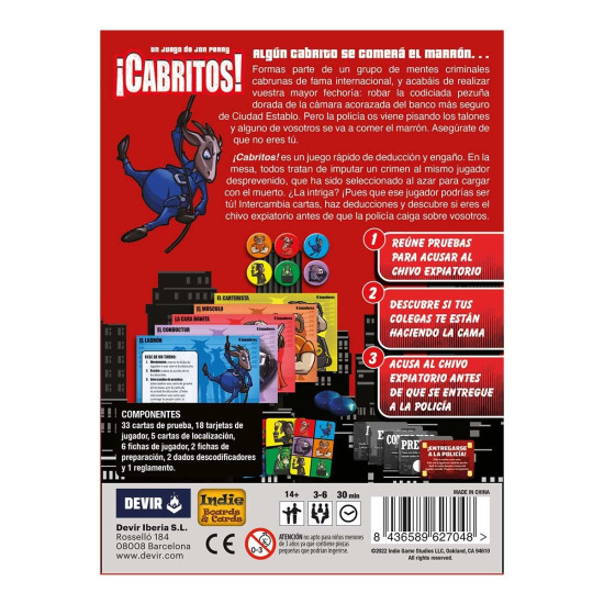 JUEGO MESA DEVIR CABRITOS Juegos de mesa JUEGO MESA DEVIR CABRITOS Juegos de mesa