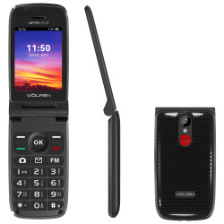 TELEFONO MOVIL VOLFEN ASTRO FLIP NEGRO