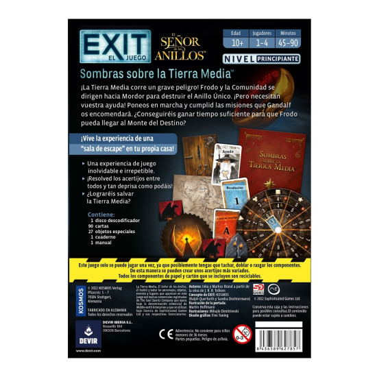 JUEGO MESA DEVIR EXIT EL SEÑOR Juegos de mesa JUEGO MESA DEVIR EXIT EL SEÑOR Juegos de mesa