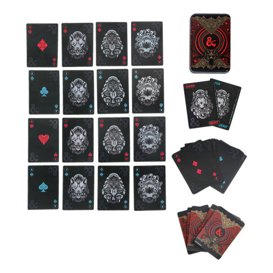 BARAJA CARTAS CAJA METÁLICA PALADONE DUNGEONS Cartas coleccionables BARAJA CARTAS CAJA METÁLICA PALADONE DUNGEONS Cartas coleccionables