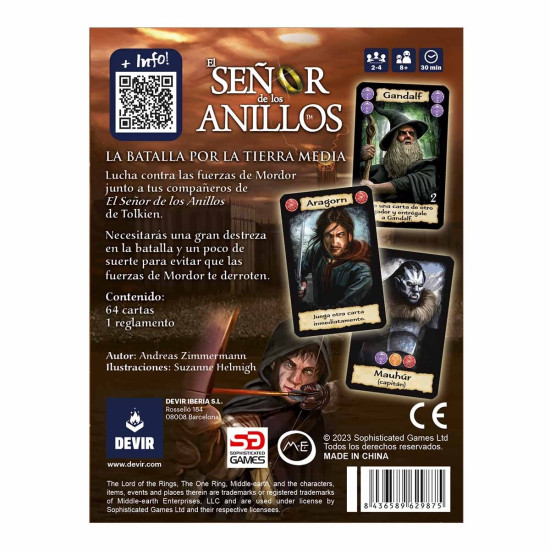 JUEGO CARTAS DEVIR EL SEÑOR LOS Juegos de mesa