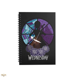 LIBRETA CINEREPLICAS WEDNESDAY ADDAMS -  MIERCOLES