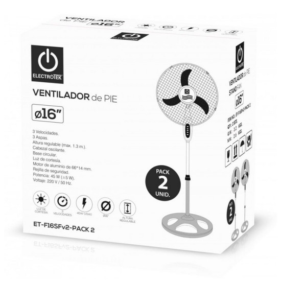 VENTILADOR PIE THULOS ET - F16SFV2 - PACK Ventiladores VENTILADOR PIE THULOS ET - F16SFV2 - PACK Ventiladores