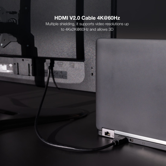 CABLE HDMI 2.0 NANOCABLE 3M MACHO - MACHO Cables audio vídeo CABLE HDMI 2.0 NANOCABLE 3M MACHO - MACHO Cables audio vídeo