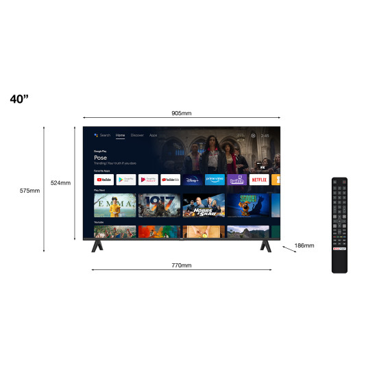 TV TCL 40 PULGADAS LED FHD 40S5400A Television