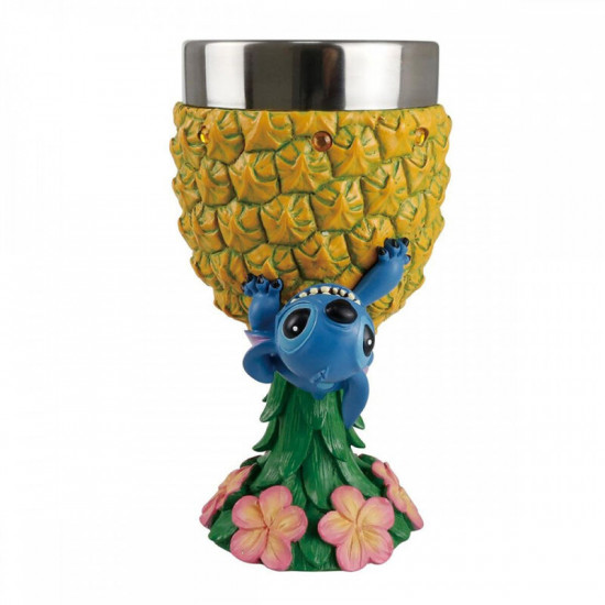 CÁLIZ DECORATIVO ENESCO DISNEY STITCH PIÑA Figuras