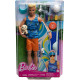 MUÑECO BARBIE MATTEL KEN TABLA SURF Juguetes