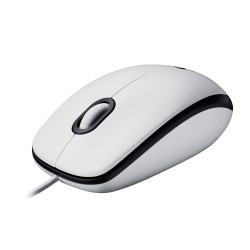 MOUSE RATON LOGITECH M100 BLANCO USB