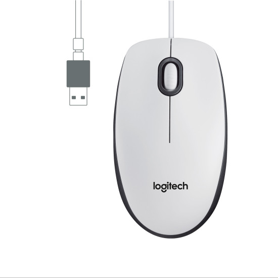 MOUSE RATON LOGITECH M100 BLANCO USB Ratones MOUSE RATON LOGITECH M100 BLANCO USB Ratones