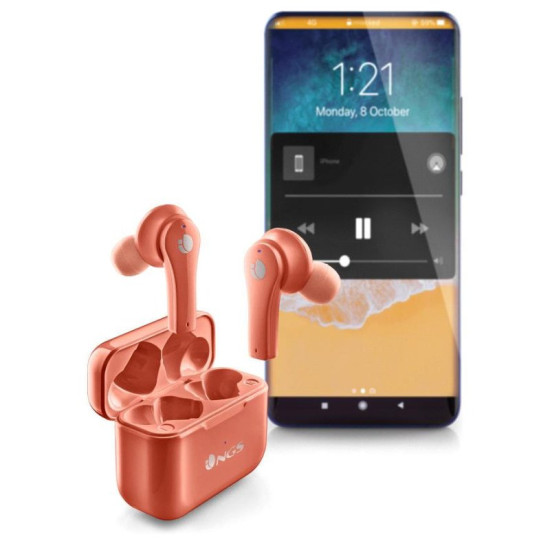 AURICULARES INALAMBRICOS NGS ARTICA BLOOM CORAL Auriculares