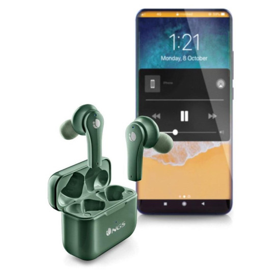 AURICULARES INALAMBRICOS NGS ARTICA BLOOM GREEN Auriculares AURICULARES INALAMBRICOS NGS ARTICA BLOOM GREEN Auriculares