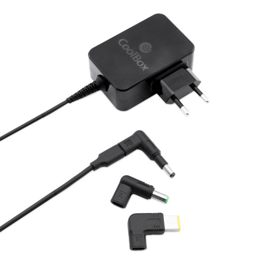 CARGADOR CORRIENTE UNIVERSAL PORTATILES COOLBOX 65W Baterías y cargadores portátiles