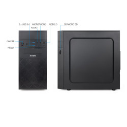 CAJA ORDENADOR TOOQ TQC - 4701U3C - B MICRO ATX