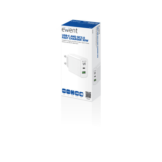 CARGADOR EWENT EW1325 30W USB TIPO Cargadores para móviles CARGADOR EWENT EW1325 30W USB TIPO Cargadores para móviles