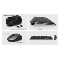 KIT TECLADO + MOUSE RATON EWENT