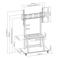 SOPORTE SUELO EWENT EW1544 TV HASTA
