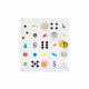 TAPETE BEE - BOT TTS TRANSPARENTE GRID MAT Robotica