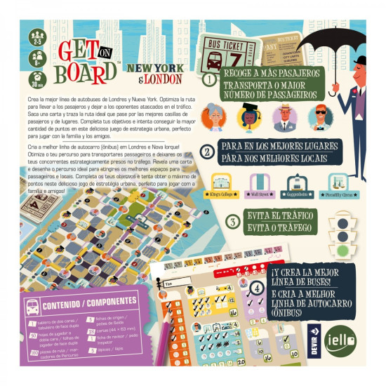 JUEGO MESA DEVIR GET ON BOARD Juegos de mesa JUEGO MESA DEVIR GET ON BOARD Juegos de mesa