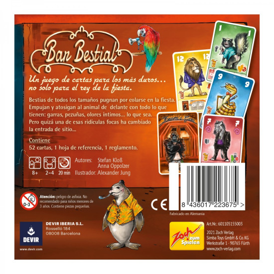 JUEGO MESA BAR BESTIAL Juegos de mesa