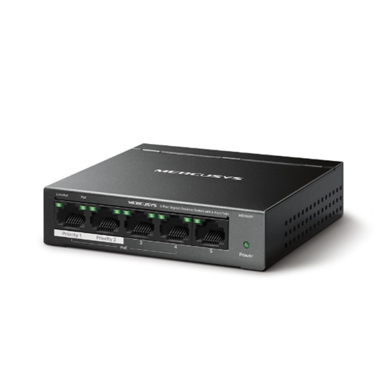 SWITCH MERCUSYS MS105GP 5 PUERTOS 10 Switch SWITCH MERCUSYS MS105GP 5 PUERTOS 10 Switch