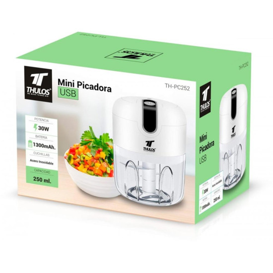 MINI PICADORA ALIMENTOS THULOS TH - PC252 30W Picadora MINI PICADORA ALIMENTOS THULOS TH - PC252 30W Picadora