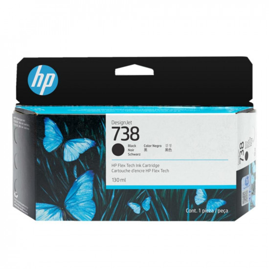 CARTUCHO HP DESIGNJET 738 NEGRO 130ML Consumibles impresión de tinta