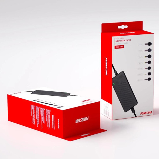 ADAPTADOR CA CC FONESTAR 9 - Baterías y cargadores portátiles ADAPTADOR CA CC FONESTAR 9 - Baterías y cargadores portátiles