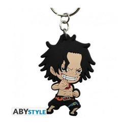 LLAVERO ABYSTYLE PVC ONE PIECE ACE