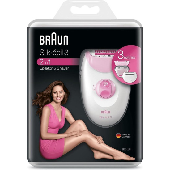 DEPILADORA BRAUN SILK - EPIL 3 BLANCA Afeitadoras DEPILADORA BRAUN SILK - EPIL 3 BLANCA Afeitadoras