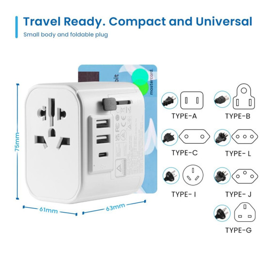 ENCHUFE UNIVERSAL VIAJE EWENT EW1475 UE Enchufes inteligentes ENCHUFE UNIVERSAL VIAJE EWENT EW1475 UE Enchufes inteligentes