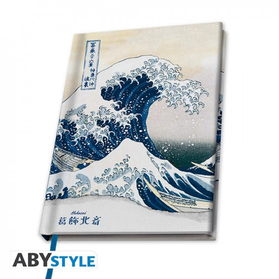 CUADERNO NOTAS A5 ABYSTYLE HOKUSAI LA Libretas - posters y bolígrafos