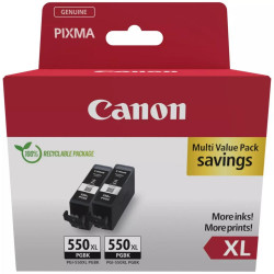 PACK CARTUCHO TINTA CANON PGI - 550XL NEGRO