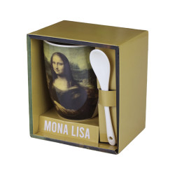 TAZA CERÁMICA CON CUCHARA ENESCO MONA