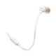 AURICULARES INTRAUDITIVOS JBL T160 WHITE Auriculares AURICULARES INTRAUDITIVOS JBL T160 WHITE Auriculares