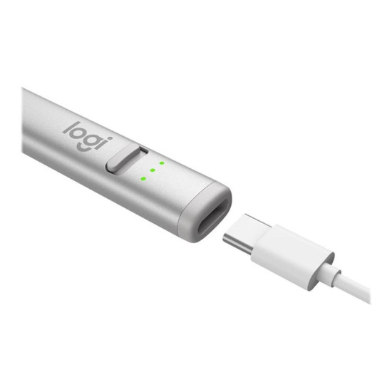 LAPIZ DIGITAL LOGITECH CRAYON SILVER USB - C Accesorios de tablets LAPIZ DIGITAL LOGITECH CRAYON SILVER USB - C Accesorios de tablets