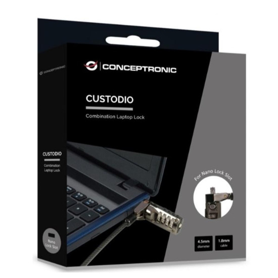 CABLE SEGURIDAD PORTATILES 1.8M CONCEPTRONIC Accesorios de portátiles CABLE SEGURIDAD PORTATILES 1.8M CONCEPTRONIC Accesorios de portátiles