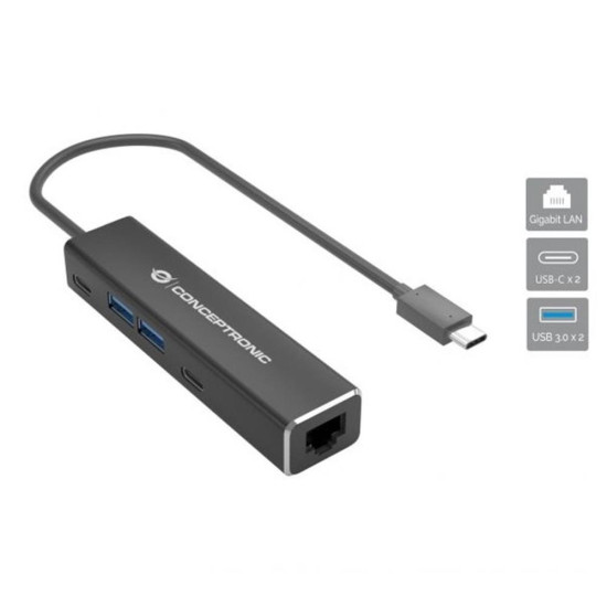 ADAPTADOR USB TIPO C A RJ45 Convertidores ADAPTADOR USB TIPO C A RJ45 Convertidores