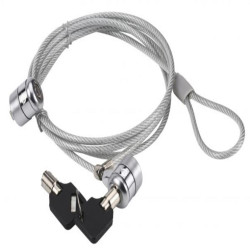CABLE SEGURIDAD PORTATILES 1.5M CONCEPTRONIC DOBLE