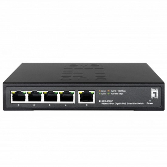 SWITCH LEVEL ONE GES - 2105P 5 PUERTOS Switch SWITCH LEVEL ONE GES - 2105P 5 PUERTOS Switch