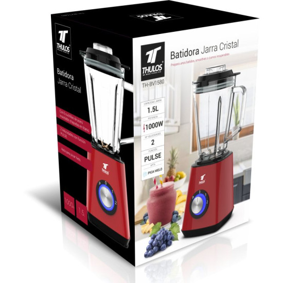 BATIDORA VASO THULOS TH - BV1580 1000W 1.5L Batidoras