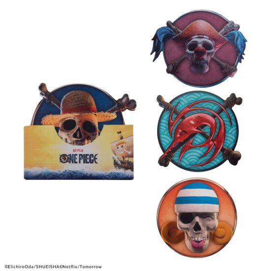 SET 4 POSAVASOS CINEREPLICAS ONE PIECE Tazas y vasos